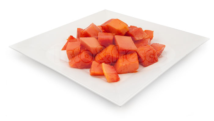 listo y fresco producto congelado papaya