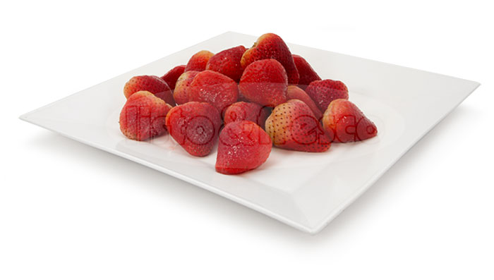 listo y fresco producto congelados frutos fresas strawberry frozen