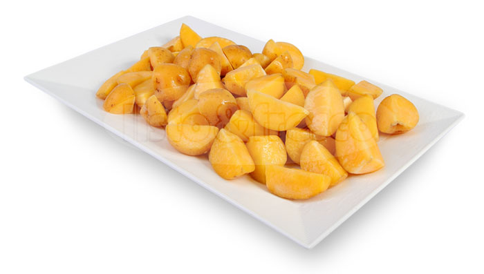 listo y fresco producto papa amarilla picada Yellow Potato Wedges